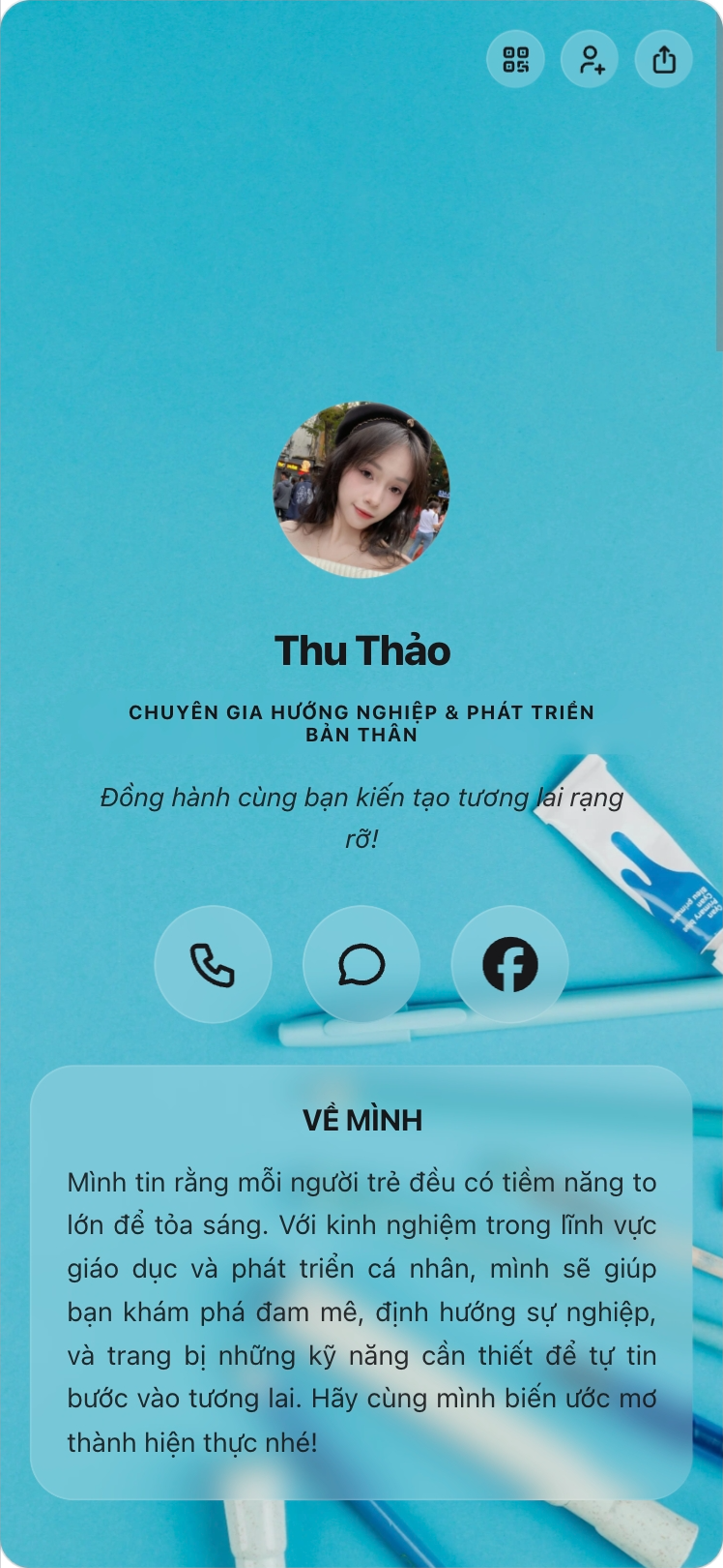 Trang bio của Thu Thảo trên viet.bio